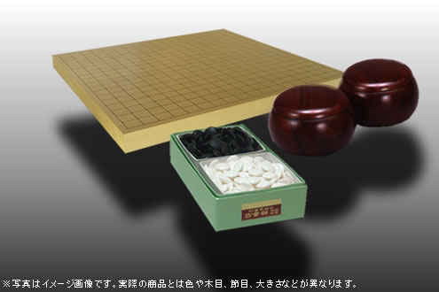 碁盤新かや10号卓上+碁石本はまぐり実用セット 碁盤新かや10号卓上+碁石本はまぐり実用セット